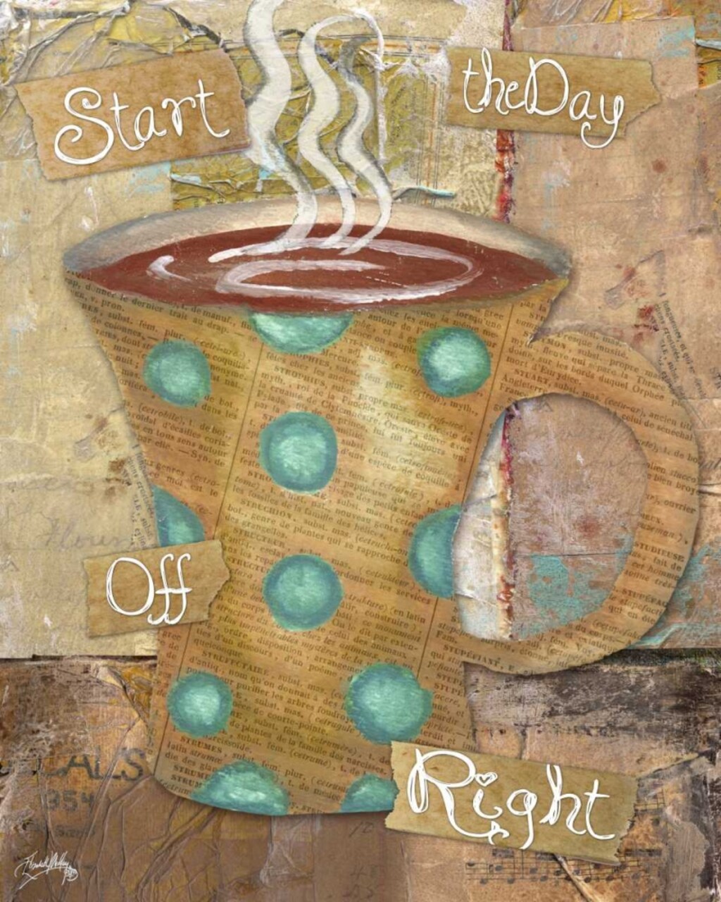 Coffee Collage II Poster Print by Elizabeth Medley - Item # VARPDX10838